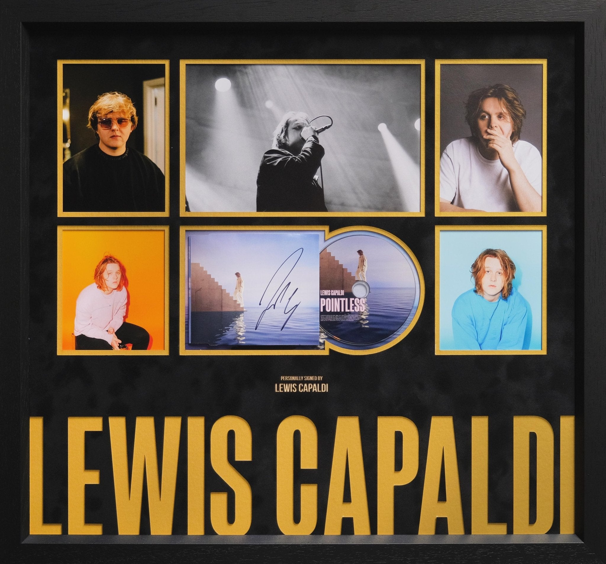Lewis Capaldi Signed CD Cover Display - Memorabilia Framers Shop